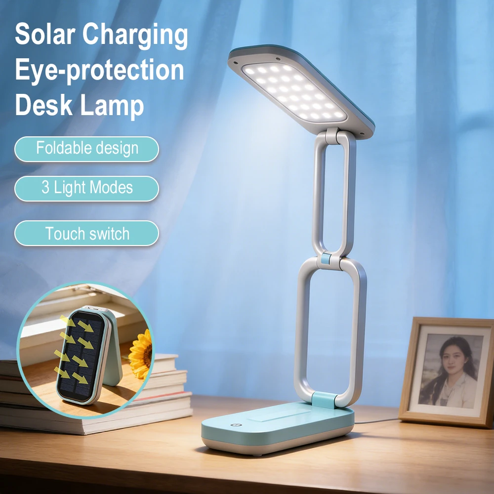 Renewable Energy Book - BORUiT Solar Powered Foldable Desk Lamps