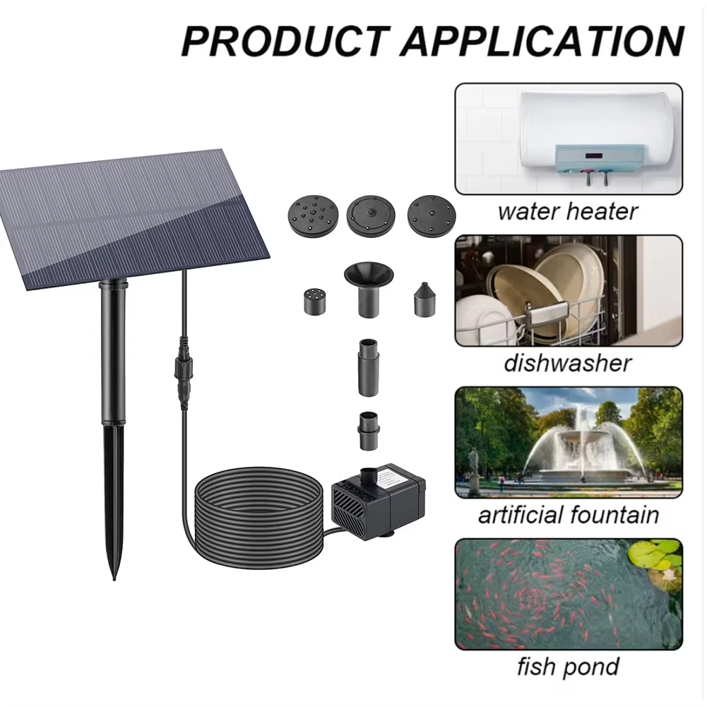 Solar Pool Pump Kit - Mini 5W 5V Solar Fountain Pump