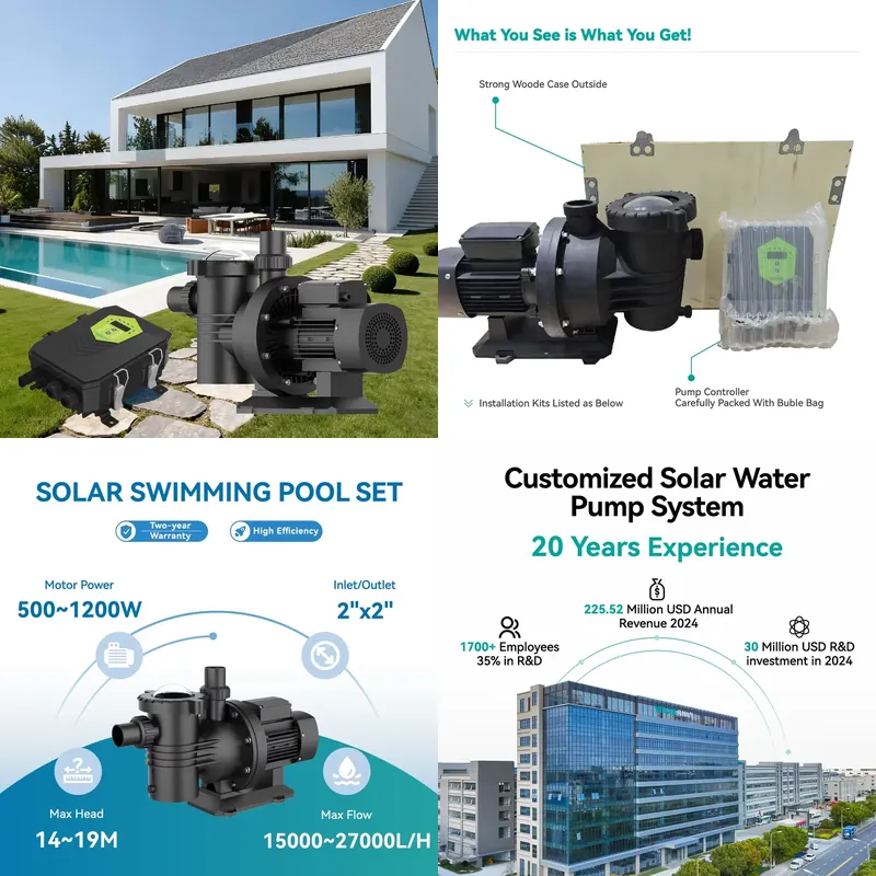Solar Pool Pump Kit - Veichi Manufacturer Supply 2 Inch 500W