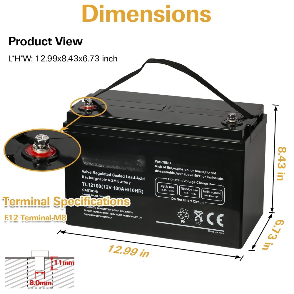 Deep Cycle AGM 12 Volt 100Ah B - огляд і ціна Agm Deep Cycle Battery