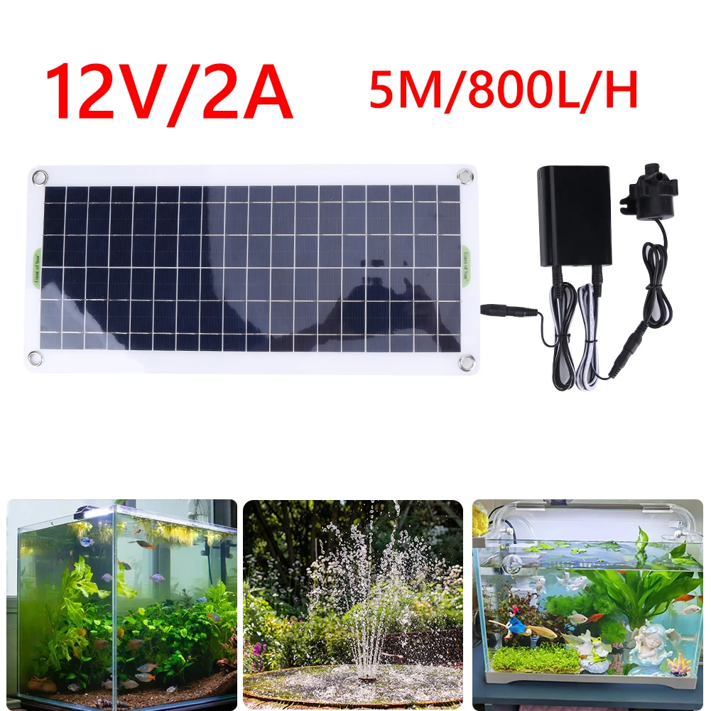 30W 800L/H DC 18V Low Noise Br - огляд і ціна Solar Pool Pump Kit