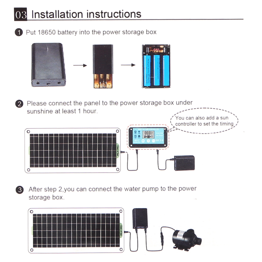 18V 30W Fountain Panel Pump Ga - огляд і ціна Solar Pool Pump Kit