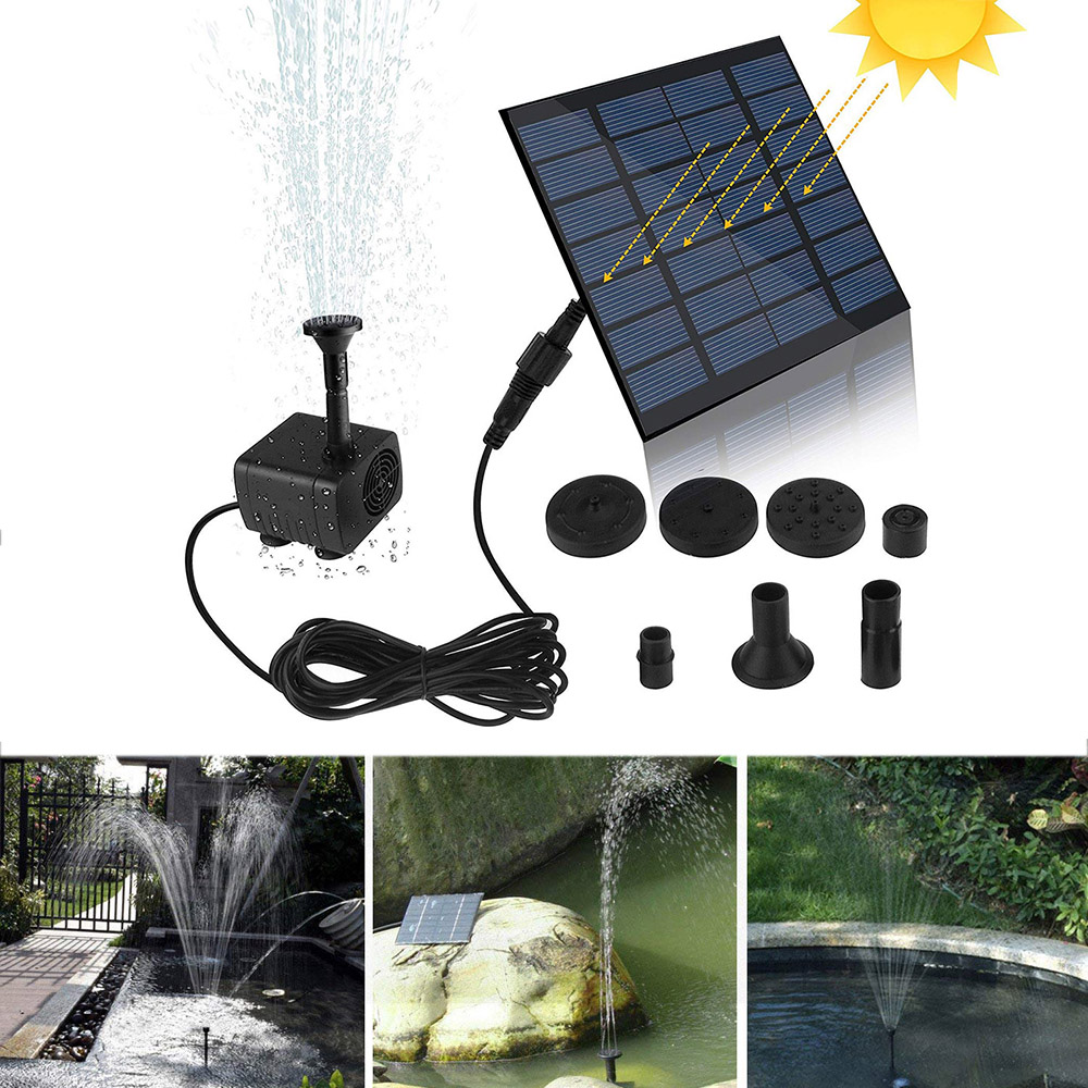 Mini Solar Fountain Pump Water - огляд і ціна Solar Pool Pump Kit